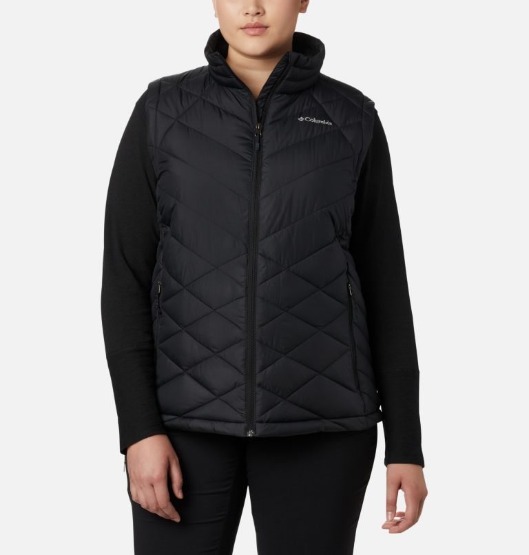 Women\'s Columbia Heavenly Vest Black | Plus Size CA-VA10L